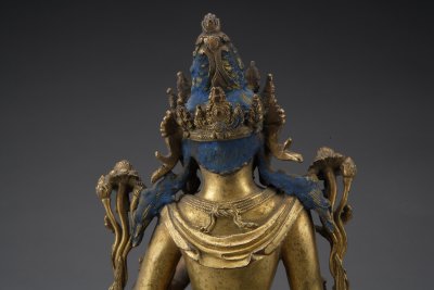 图片[5]-Bronze gilded statue of Guanyin Bodhisattva-China Archive